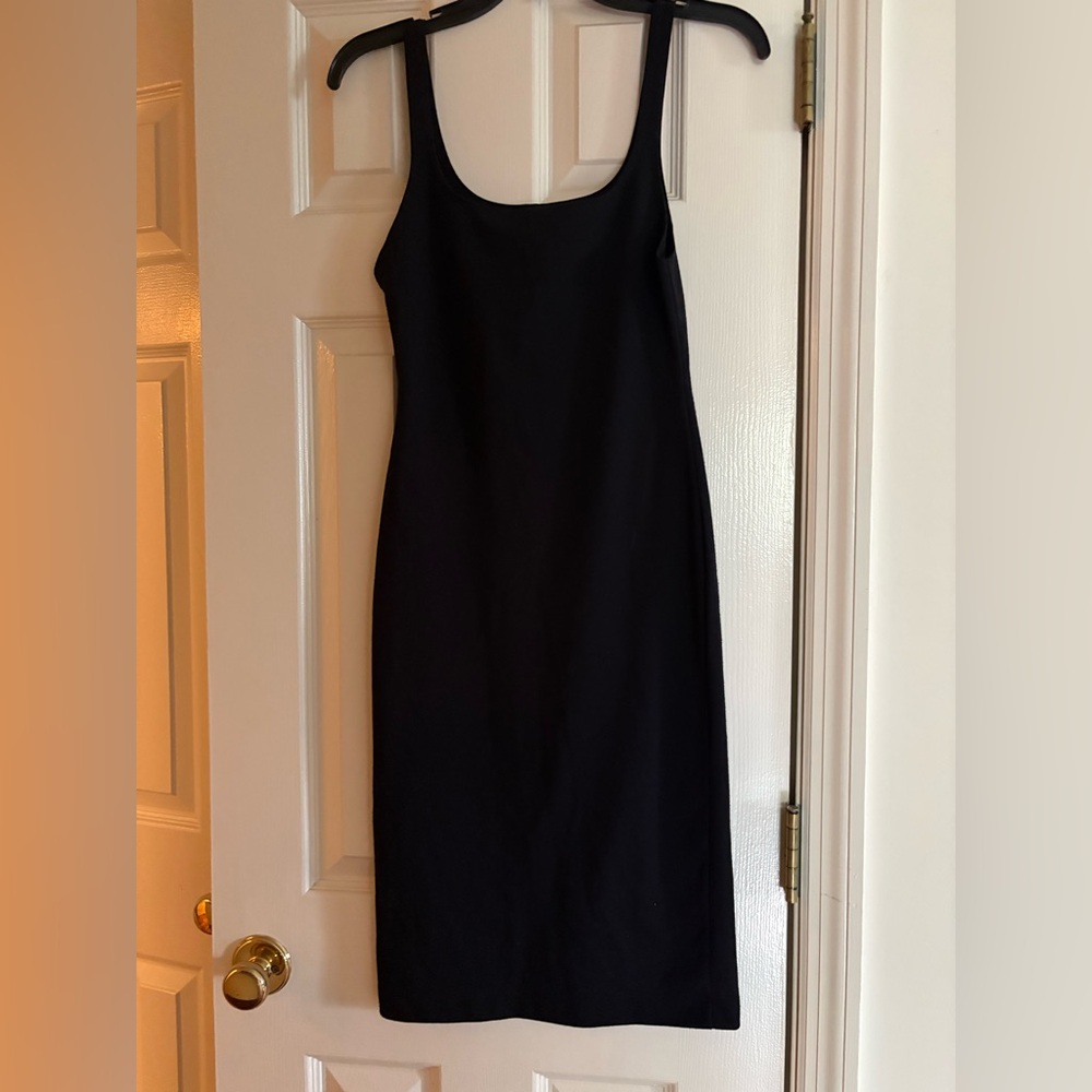 Zara Black Slip Midi Dress for Cocktail Nights